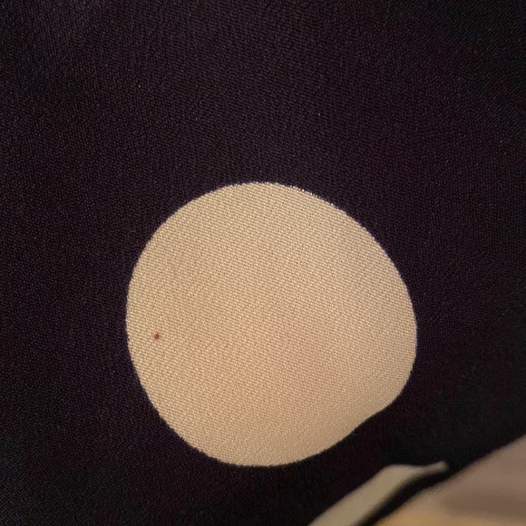 J Crew Navy and White Polka Dot Dress Size 10 - Picture 9 of 11